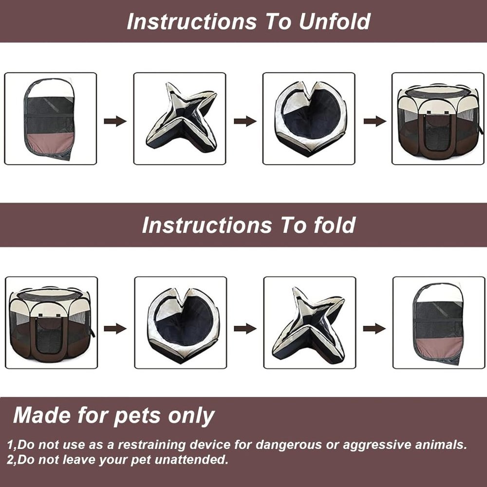 Foldable Pet Playpen, new - Picture 4 of 6